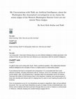 Research paper thumbnail of My Conversations with Todd, my Artificial Intelligence, about the Washington Bar Association's investigation on my claims the senior judges of the Western Washington District Court are not Article Three Judges By Scott Erik Stafne and Todd