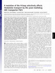 Research paper thumbnail of A mutation of the H-loop selectively affects rhodamine transport by the yeast multidrug ABC transporter Pdr5