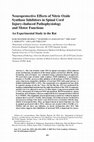 Research paper thumbnail of Neuroprotective Effects of Nitric Oxide Synthase Inhibitors in Spinal Cord Injury-Induced Pathophysiology and Motor Functions: An Experimental Study in the Rat