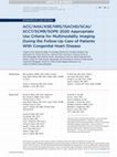 ACC/AHA/ASE/HRS/ISACHD/SCAI/SCCT/SCMR/SOPE 2020 Appropriate Use Criteria for Multimodality Imaging During the Follow-Up Care of Patients With Congenital Heart Disease Cover Page