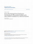 Renewable Hydrogels From Norbornene-Functionalized Carboxymethyl Cellulose and a Short Dithiol Crosslinked Via a Thiol-Ene Reaction Cover Page