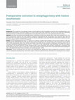 Postoperative outcomes in oesophagectomy with trainee involvement Cover Page