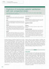 Predictors of involuntary patients’ satisfaction with care: prospective study Cover Page