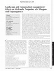 Landscape and Conservation Management Effects on Hydraulic Properties of a Claypan-Soil Toposequence Cover Page