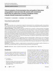 Clinical evaluation of instrumentation time and quality of obturation using paediatric hand and rotary file systems with conventional hand K-files for pulpectomy in primary mandibular molars: a double-blinded randomized controlled trial Cover Page