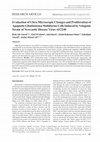 Evaluation of Ultra-Microscopic Changes and Proliferation of Apoptotic Glioblastoma Multiforme Cells Induced by Velogenic Strain of Newcastle Disease Virus AF2240 Cover Page