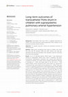 Long-term outcomes of transcatheter Potts shunt in children with suprasystemic pulmonary arterial hypertension Cover Page