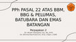 PPT PPh Pasal 22 atas BBM BBG Pelumas Batubara dan Emas Batangan Cover Page