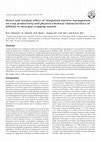 Direct and residual effect of integrated nutrient management on crop productivity and physico-chemical characteristics of allfisols in okra-pea cropping system Cover Page