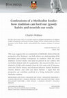 Confessions of a Methodist foodie: how tradition can feed our (good) habits and nourish our souls METHODISM AND FOOD • RELIGION AND FOOD • WESLEYAN TRADITION • HOLINESS THE JOURNAL OF WESLEY HOUSE CAMBRIDGE Cover Page