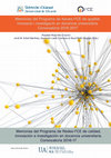 Organización docente, coordinación y desarrollo de Metodología Transversal ABP en 4º grado de Ingeniería Multimedia: Itinerario de Gestión de Contenidos Cover Page