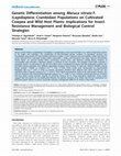 Genetic Differentiation among Maruca vitrata F. (Lepidoptera: Crambidae) Populations on Cultivated Cowpea and Wild Host Plants: Implications for Insect Resistance Management and Biological Control Strategies Cover Page