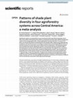 Patterns of shade plant diversity in four agroforestry systems across Central America: a meta-analysis Cover Page