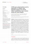 CD40 gene polymorphism and its expression in children with Kawasaki disease from North India: a preliminary case–control study and meta-analysis Cover Page