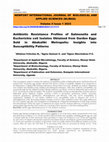 Antibiotic Resistance Profiles of Salmonella and Escherichia coli Isolates Obtained from Garden Eggs Sold in Abakaliki Metropolis: Insights into Susceptibility Patterns Cover Page