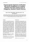 Suprascapular ligament ossification and nerve entrapment in a modern skeleton from the central coast of Patagonia, Southern South America Cover Page