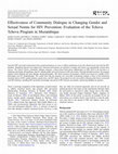 Effectiveness of Community Dialogue in Changing Gender and Sexual Norms for HIV Prevention: Evaluation of the Tchova Tchova Program in Mozambique Cover Page