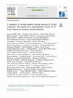 A snapshot of current genetic testing practice in Lynch syndrome: The results of a representative survey of 33 Latin American existing centres/registries Cover Page