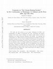 Comments on "The Coronal Heating Paradox" by M.J. Aschwanden, A. Winebarger, D. Tsiklauri and H. Peter [2007, Astrophys J., 659, 1673] Cover Page