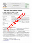 RETRACTED: A review of bio-diesel production processes Cover Page