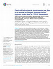 Postictal behavioural impairments are due to a severe prolonged hypoperfusion/hypoxia event that is COX-2 dependent Cover Page