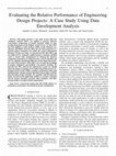 Evaluating the Relative Performance of Engineering Design Projects: A Case Study Using Data Envelopment Analysis Cover Page