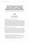 Eleştirel Bir Değerlendirme: S. Yükçü - S. Gönen, “Grade and Composition of the First Money in Anatolia”, Uluslararası Alanya İşletme Fakültesi Dergisi C. 1 S. 1 (2013), 135-145. S. Yükçü - S. Gönen, “Anadolu’da İlk Paranın Ayar ve Alaşımı”, Muhasebe ve Finans Tarihi Araştırmaları Dergisi 7 (2014... Cover Page