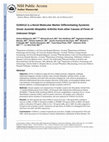 S100A12 is a novel molecular marker differentiating systemic‐onset juvenile idiopathic arthritis from other causes of fever of unknown origin Cover Page