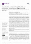 Research paper thumbnail of Comparison between Olympic Weightlifting Lifts and Derivatives for External Load and Fatigue Monitoring