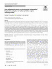 Does globalization matter for environmental sustainability? Empirical investigation for Turkey by Markov regime switching models Cover Page