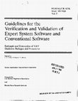 Guidelines for the verification and validation of expert system software and conventional software: Rationale and description of V&V guideline packages and procedures. Volume 5 Cover Page