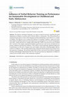 Influence of Verbal Behavior Training on Performance for Sustainable Development in Childhood and Early Adolescence Cover Page