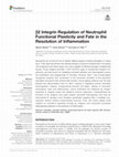 β2 Integrin Regulation of Neutrophil Functional Plasticity and Fate in the Resolution of Inflammation Cover Page