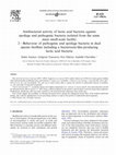 Research paper thumbnail of Antibacterial activity of lactic acid bacteria against spoilage and pathogenic bacteria isolated from the same meat small-scale facility