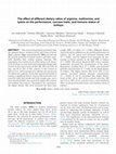 The effect of different dietary ratios of arginine, methionine, and lysine on the performance, carcass traits, and immune status of turkeys Cover Page