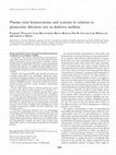 Plasma total homocysteine and cysteine in relation to glomerular filtration rate in diabetes mellitus Cover Page