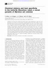 Research paper thumbnail of Chemical mimicry and host specificity in the butterfly Maculinea rebeli, a social parasite of Myrmica ant colonies