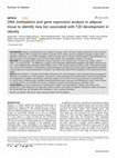 DNA methylation and gene expression analysis in adipose tissue to identify new loci associated with T2D development in obesity Cover Page