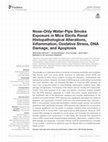 Nose-Only Water-Pipe Smoke Exposure in Mice Elicits Renal Histopathological Alterations, Inflammation, Oxidative Stress, DNA Damage, and Apoptosis Cover Page