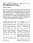 Protein-Induced Vertical Lipid Dislocation in a Model Membrane System: Spin-Label Relaxation Studies on Avidin-Biotinylphosphatidylethanolamine Interactions Cover Page