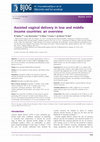 Assisted vaginal delivery in low and middle income countries: an overview Cover Page