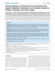 Clinical subtypes of depression are associated with specific metabolic parameters and circadian endocrine profiles in women: the power study Cover Page