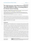 The High Sensitivity of the Multi-Cancer Detection Test ONCOVERYX-F Offers a Promising Platform for Ovarian Cancer Screening Cover Page