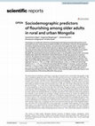 Sociodemographic predictors of flourishing among older adults in rural and urban Mongolia Cover Page