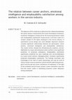 The relation between career anchors, emotional intelligence and employability satisfaction among workers in the service industry Cover Page