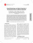 Growth Morphology and Optical Properties of ZnO Nanostructures on Different Substrates Cover Page