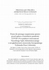 The Right to a Public Trial in the Context of the COVID-19 Pandemic in the Jurisprudence of the Supreme Administrative Court and the European Court of Human Rights Cover Page