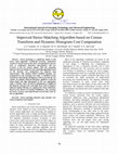 mproved Stereo Matching Algorithm based on Census Transform and Dynamic Histogram Cost Computation Cover Page