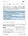 Mathematical Modeling of HIV Prevention Measures Including Pre-Exposure Prophylaxis on HIV Incidence in South Korea Cover Page