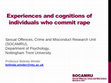 Experiences and cognitions of individuals who commit rape Cover Page